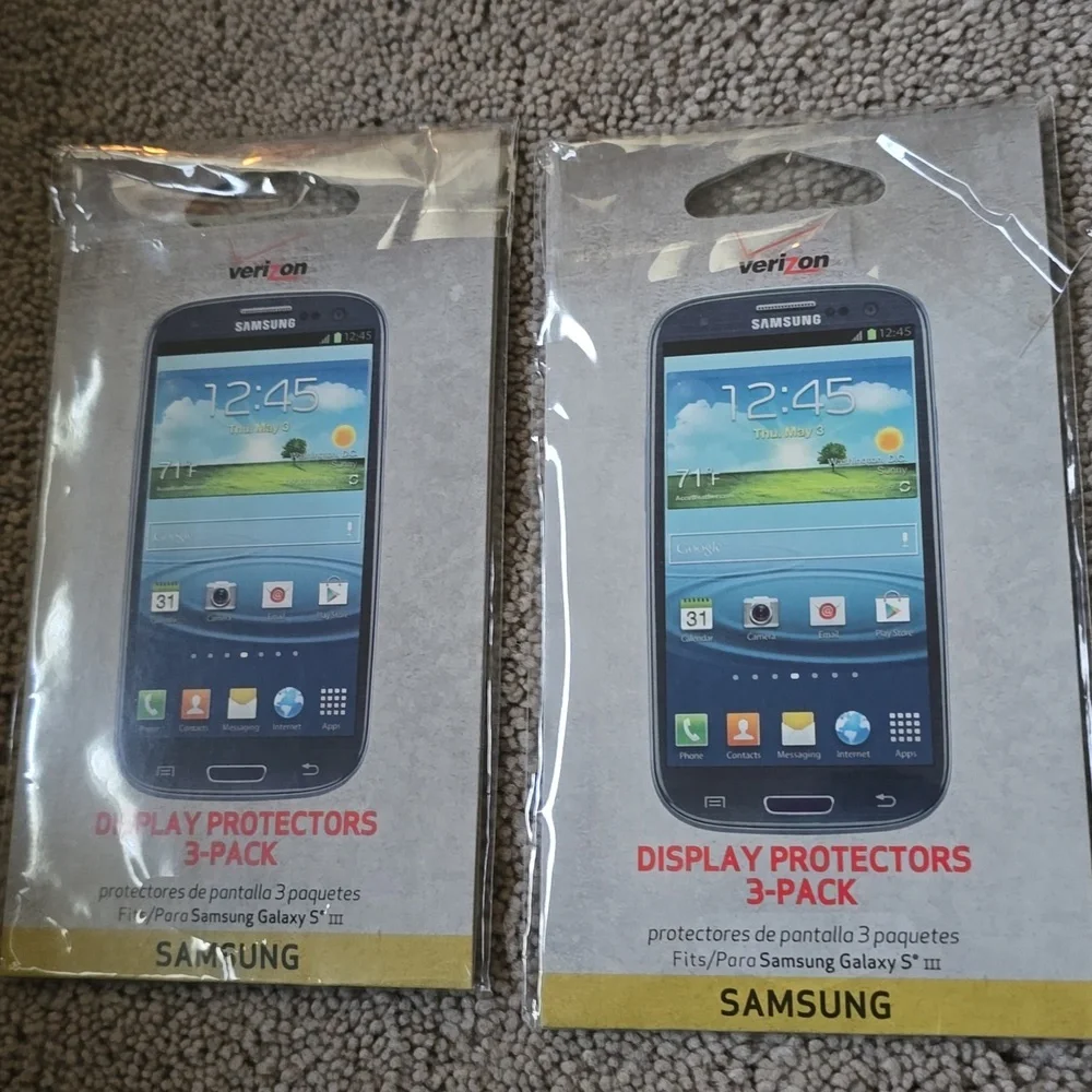 Set: Samsung Screen Protectors - Transparent (Single Protector Per 3-Pack)